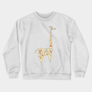 Triangle Giraffe Crewneck Sweatshirt